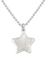 superb tiny peals star sterling silver baby necklace